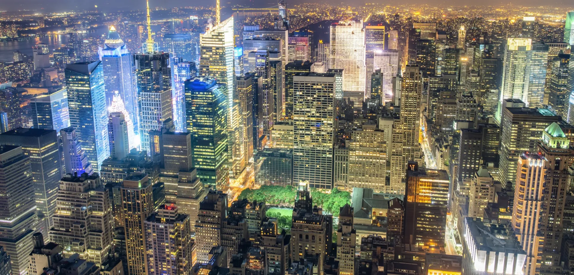 Manhattan by night